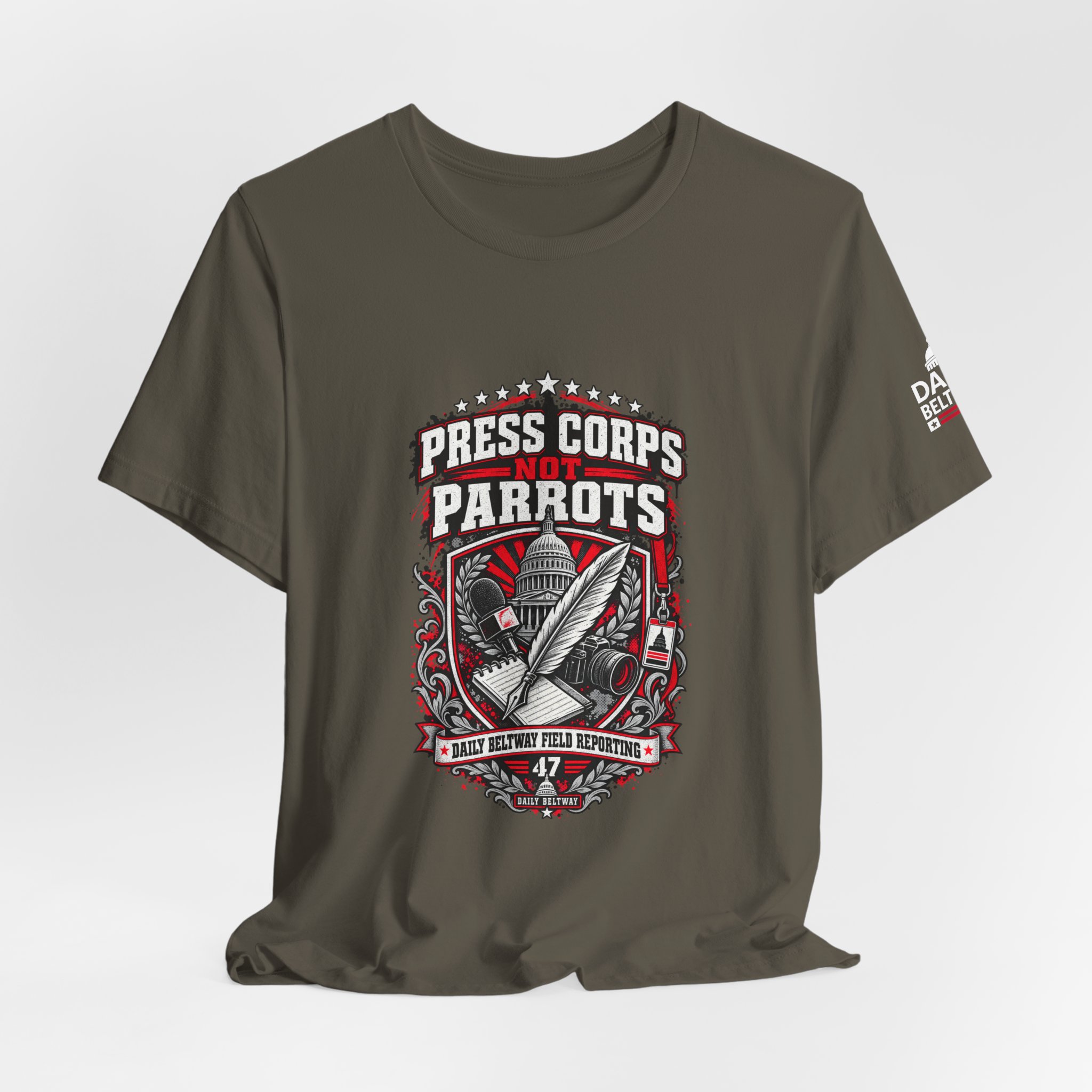 Press Corps Not Parrots T-Shirt — Daily Beltway - Image 12