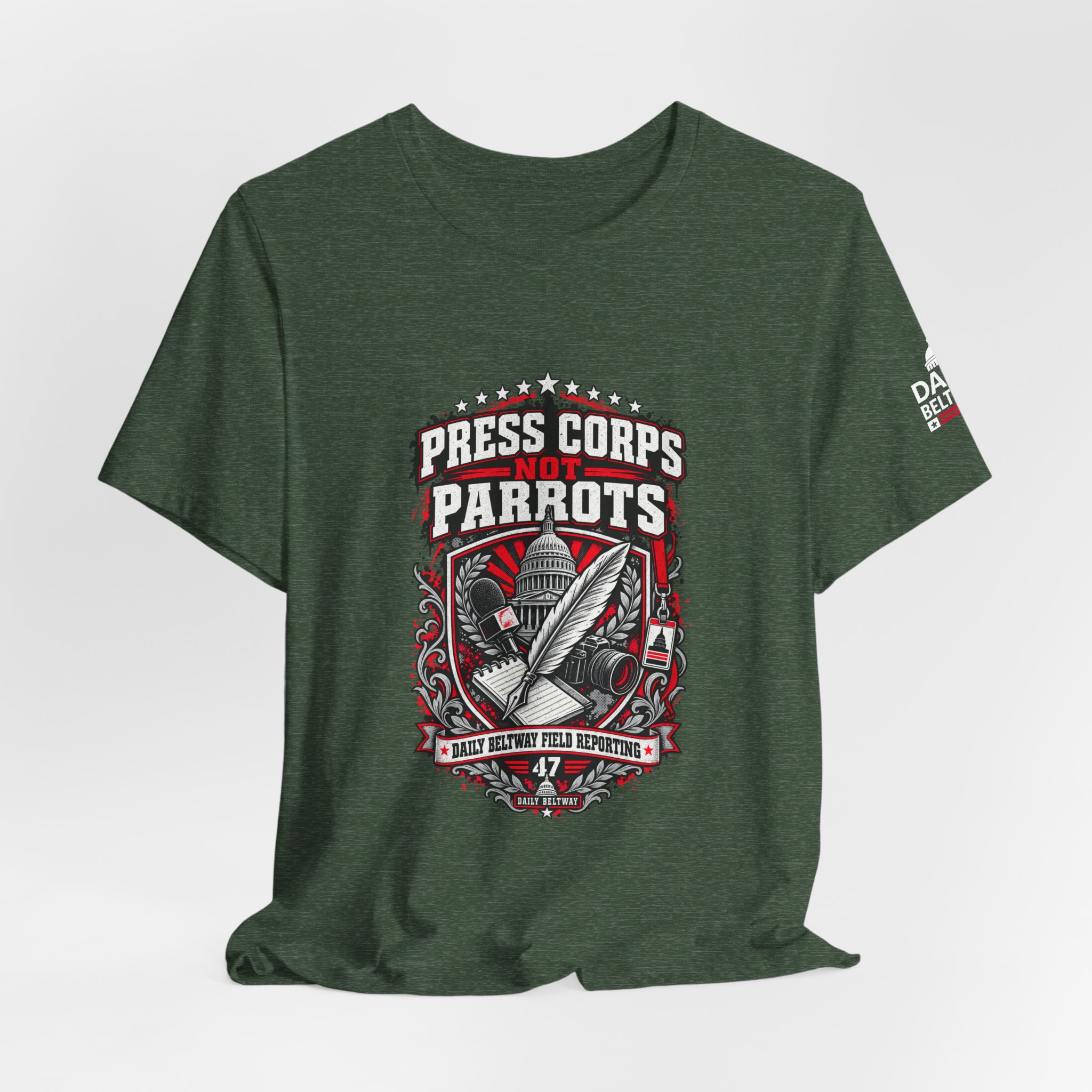 Press Corps Not Parrots T-Shirt — Daily Beltway - Image 20