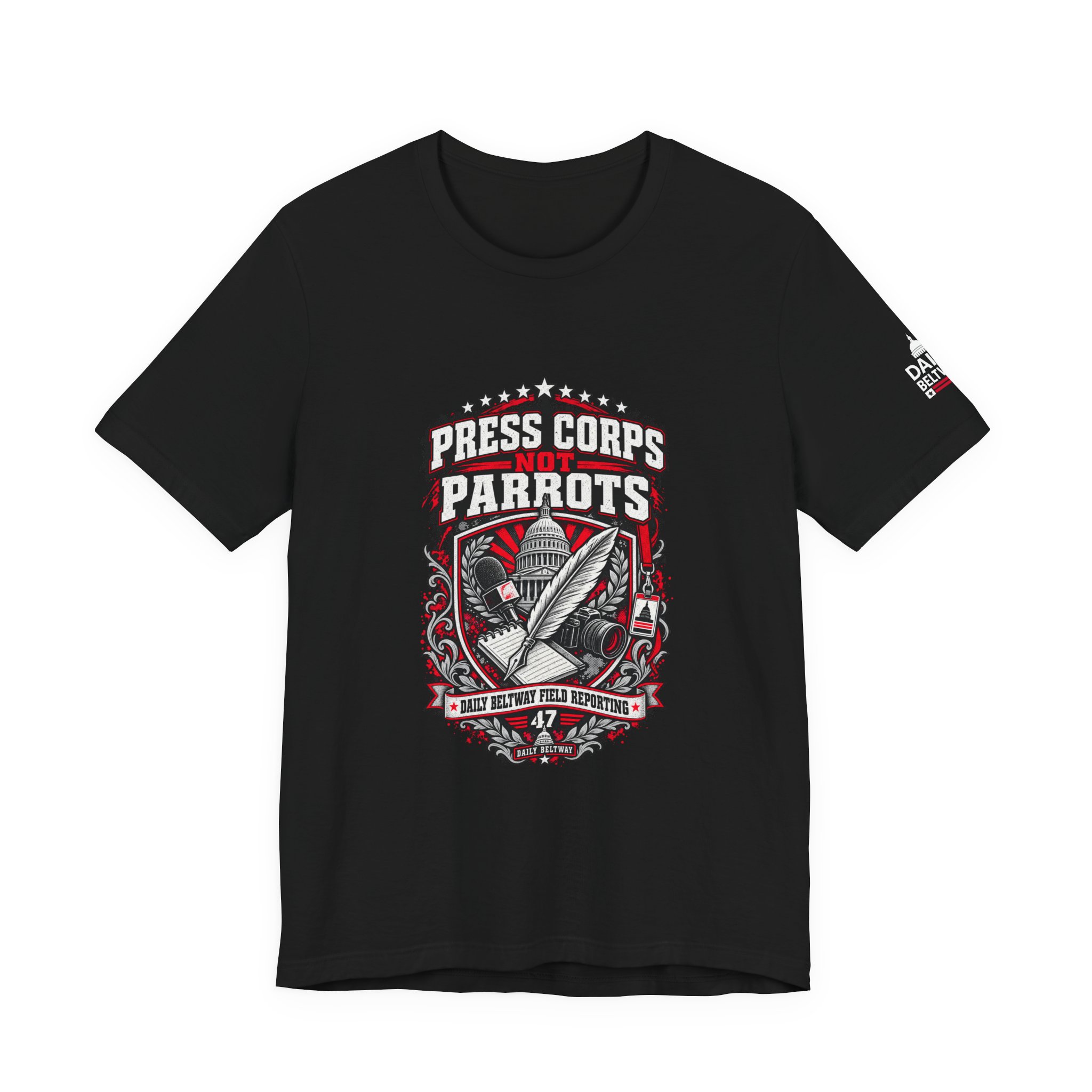 Press Corps Not Parrots T-Shirt — Daily Beltway - Image 5