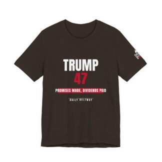 Trump 47 Dividends Paid T-Shirt — Daily Beltway