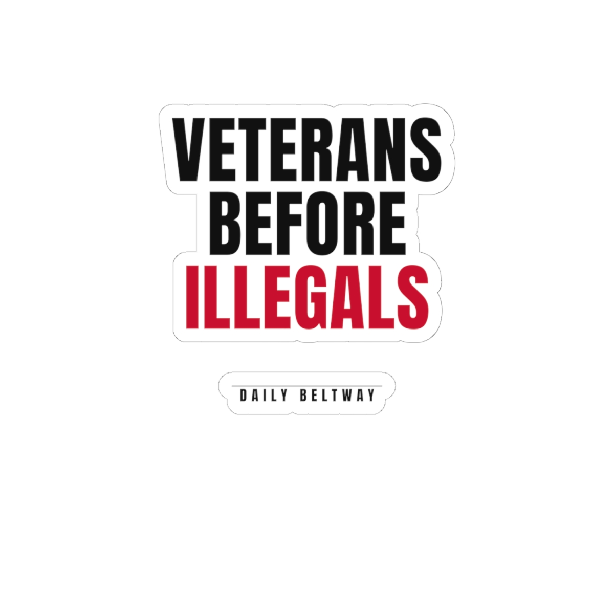 Veterans Before Illegals Sticker — Daily Beltway - Image 10