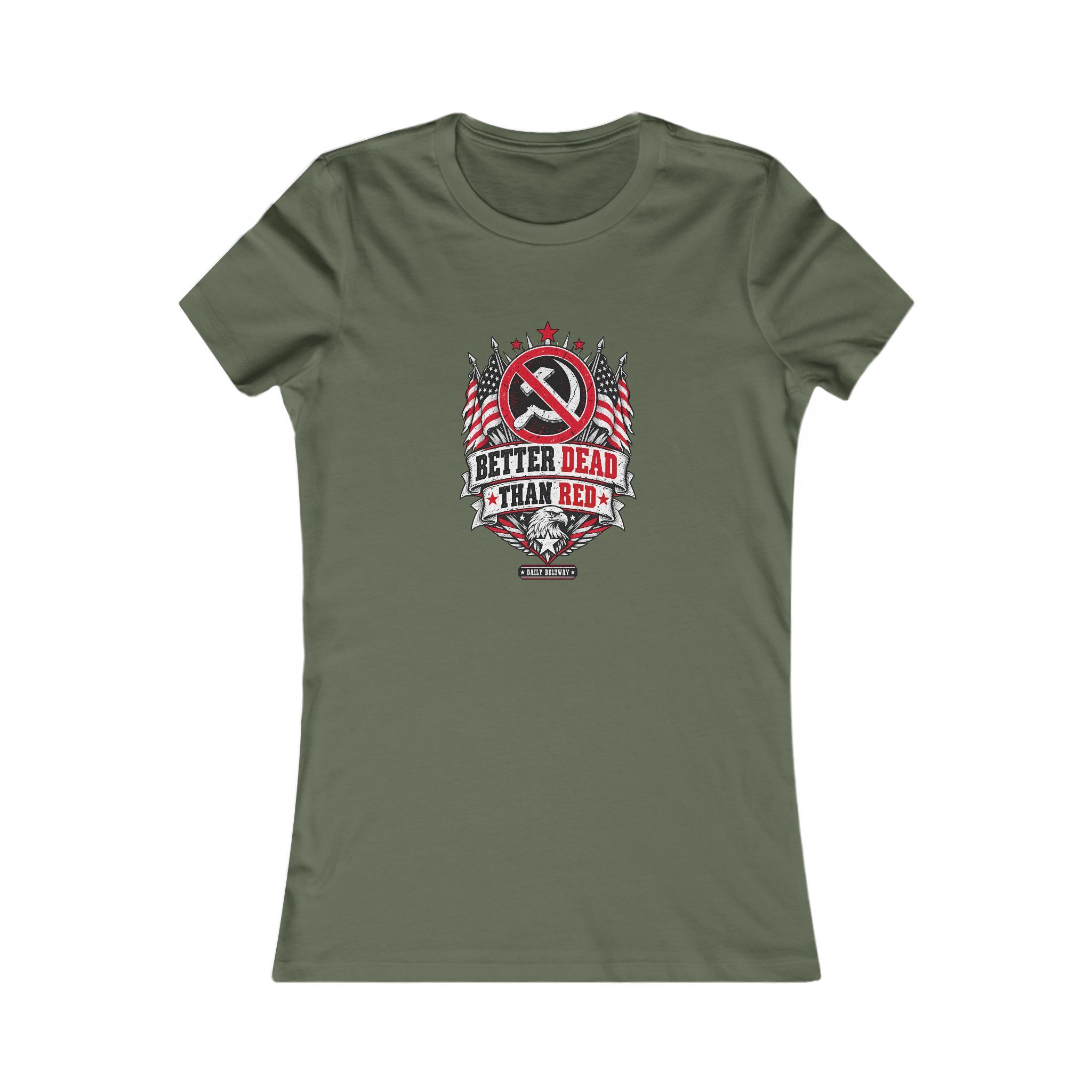 Better Dead Than Red Women's Tee — Daily Beltway - Image 5