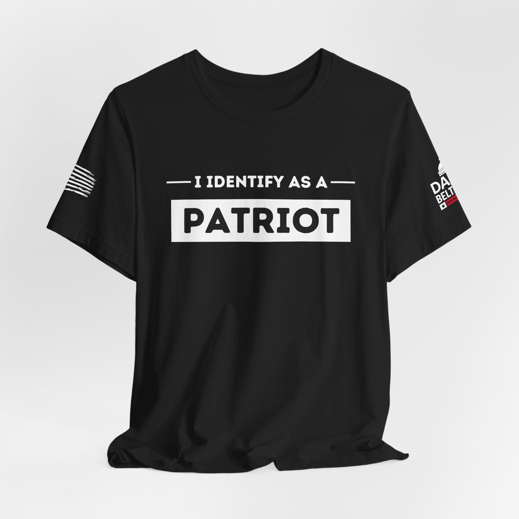 I Identify As a Patriot – Bold Americana Freedom Tee - Image 4
