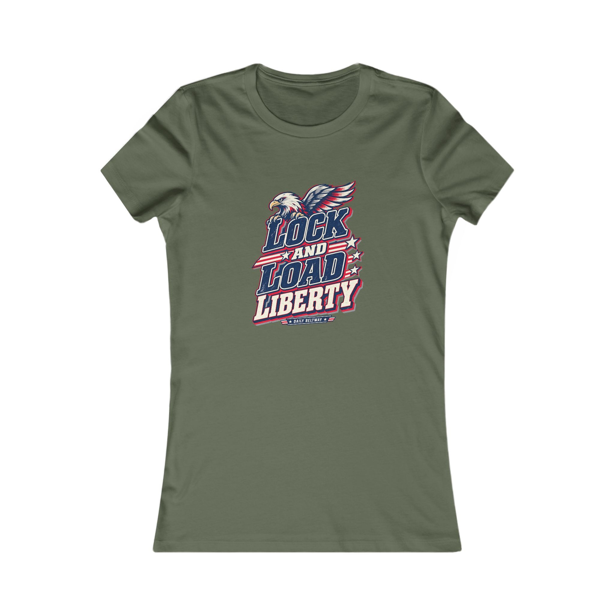 Lock And Load Liberty Women's Tee — Daily Beltway - Image 5