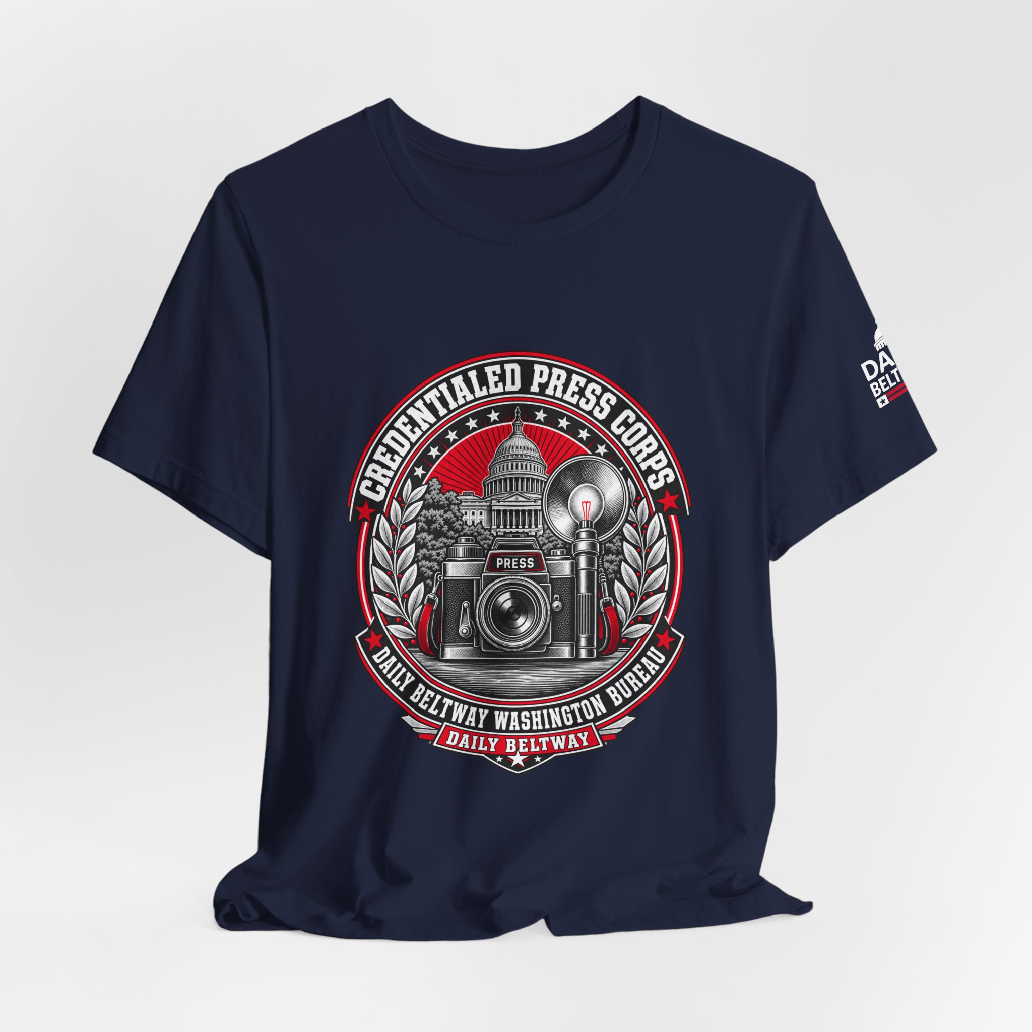 Credentialed Press Corps T-Shirt — Daily Beltway - Image 32