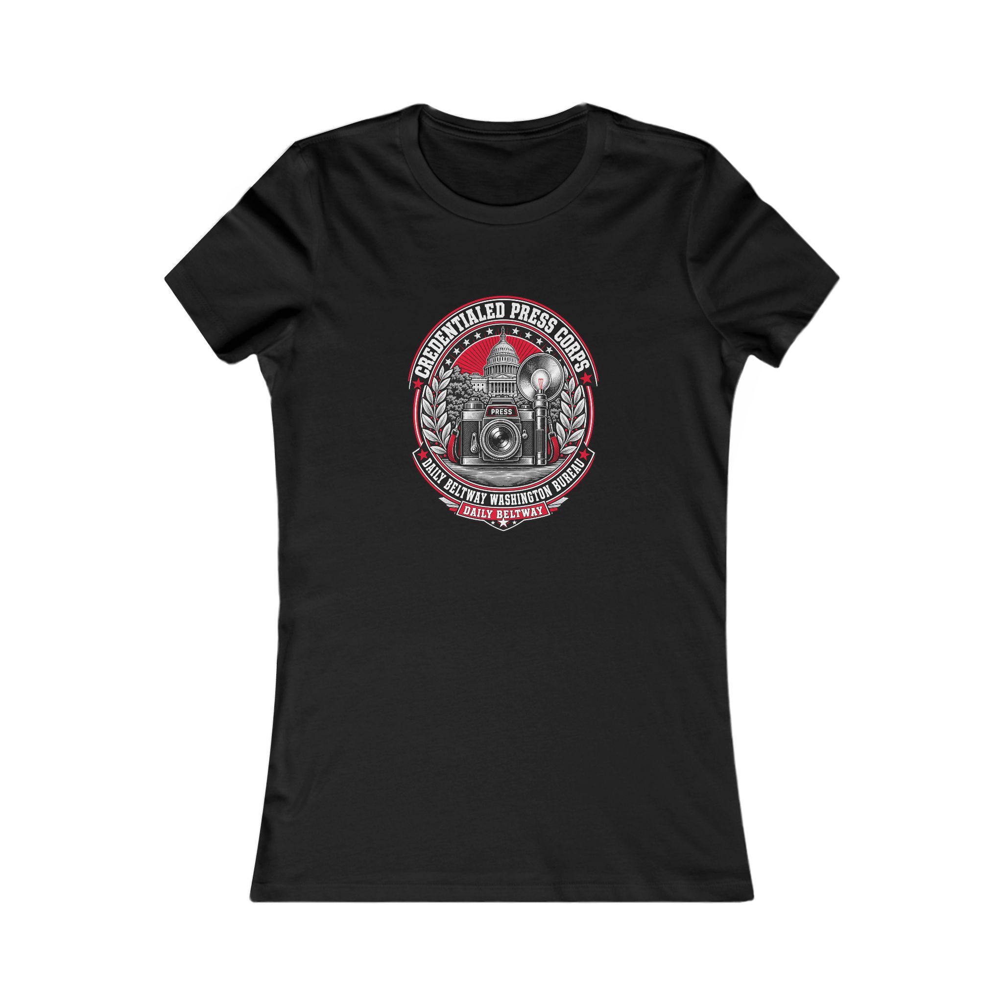 Credentialed Press Corps Women's Tee — Daily Beltway