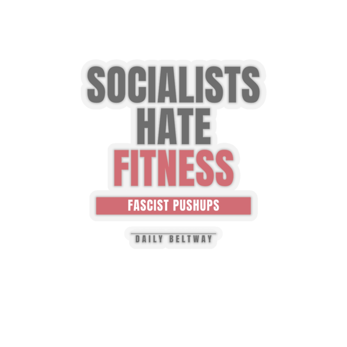 Socialists Hate Fitness Sticker — Daily Beltway