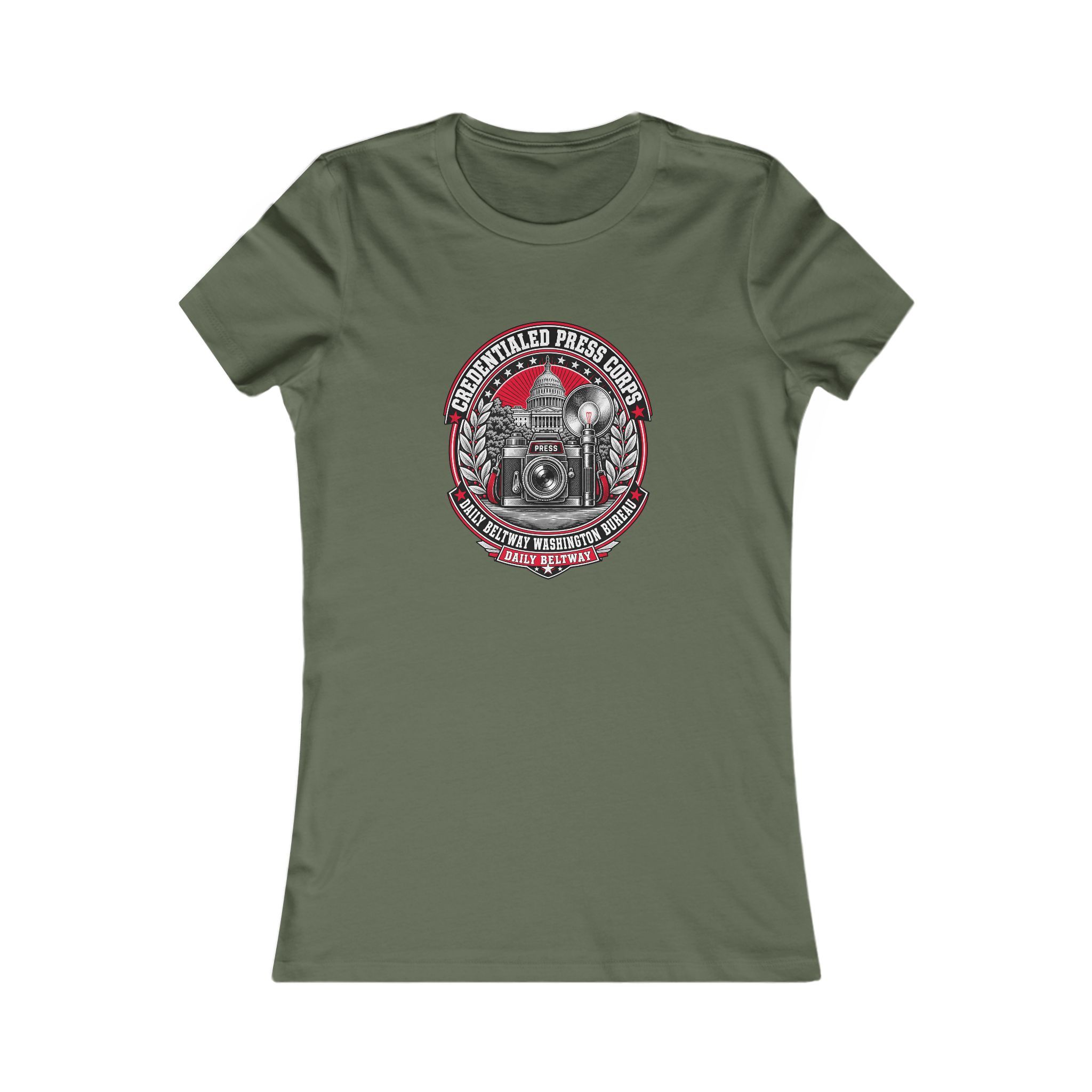 Credentialed Press Corps Women's Tee — Daily Beltway - Image 5