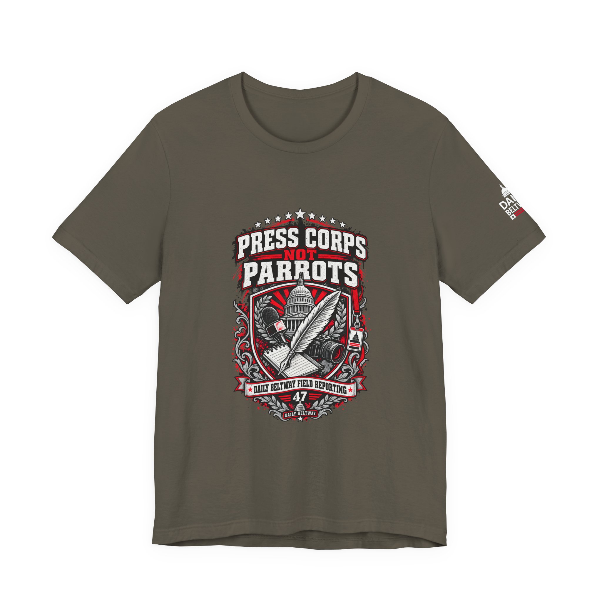 Press Corps Not Parrots T-Shirt — Daily Beltway - Image 9