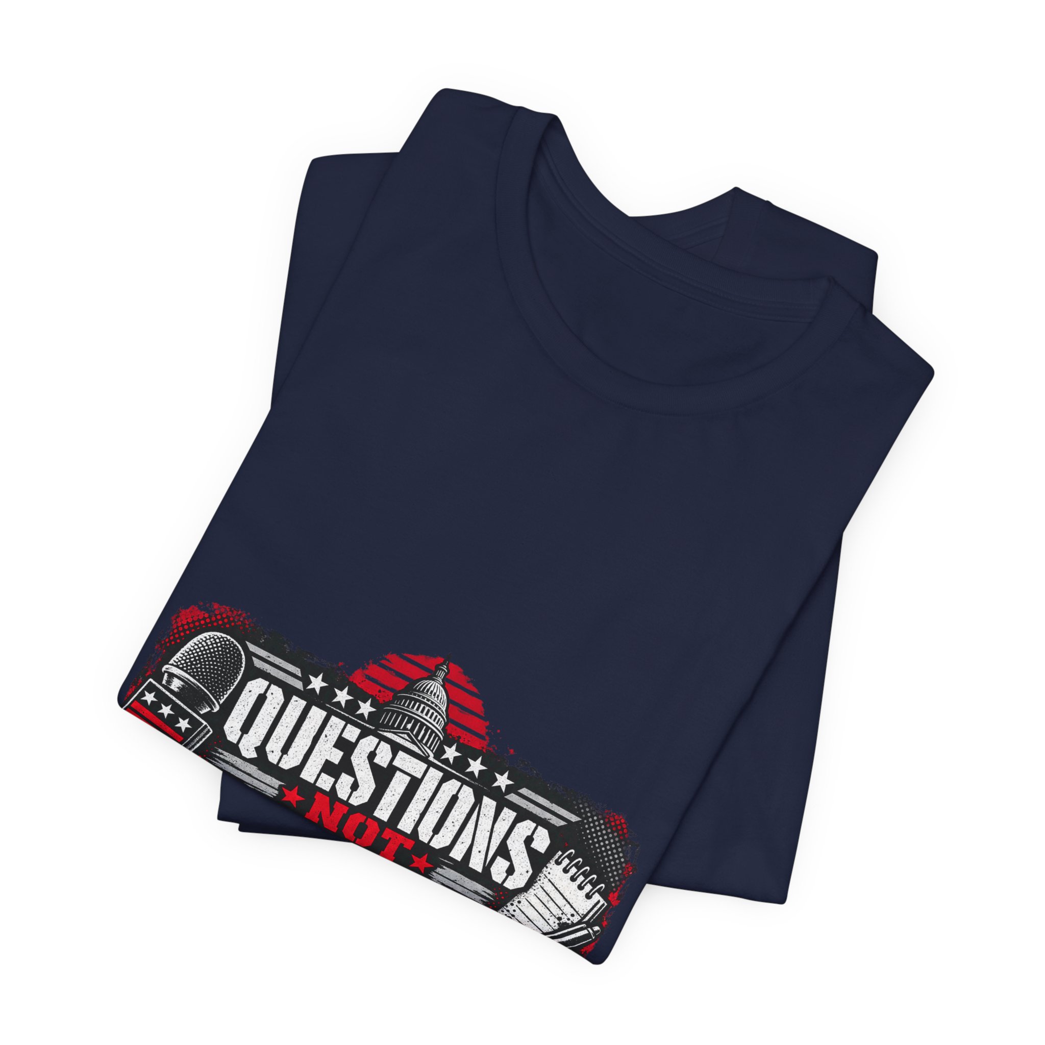 Questions Not Scripts T-Shirt — Daily Beltway - Image 31