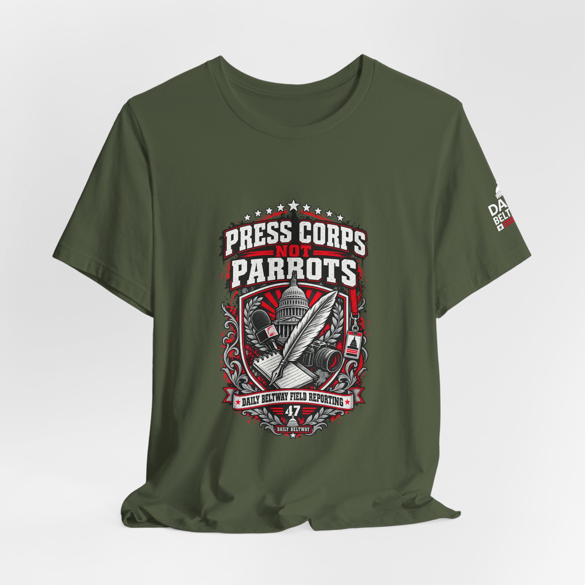 Press Corps Not Parrots T-Shirt — Daily Beltway - Image 16