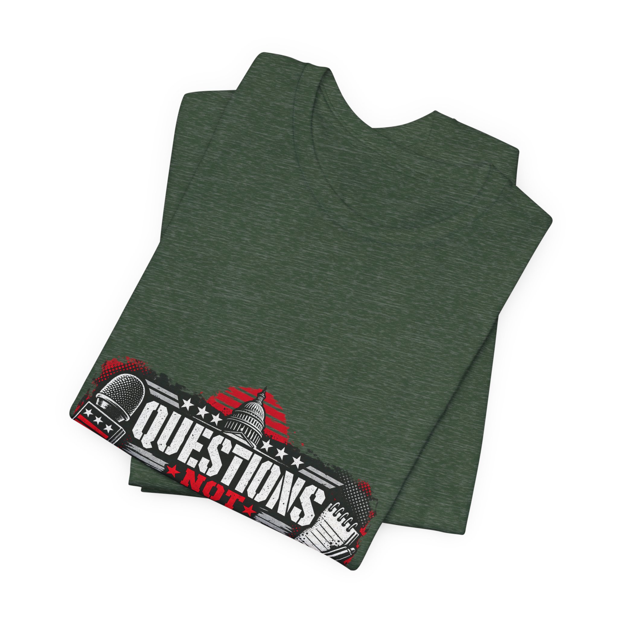 Questions Not Scripts T-Shirt — Daily Beltway - Image 19