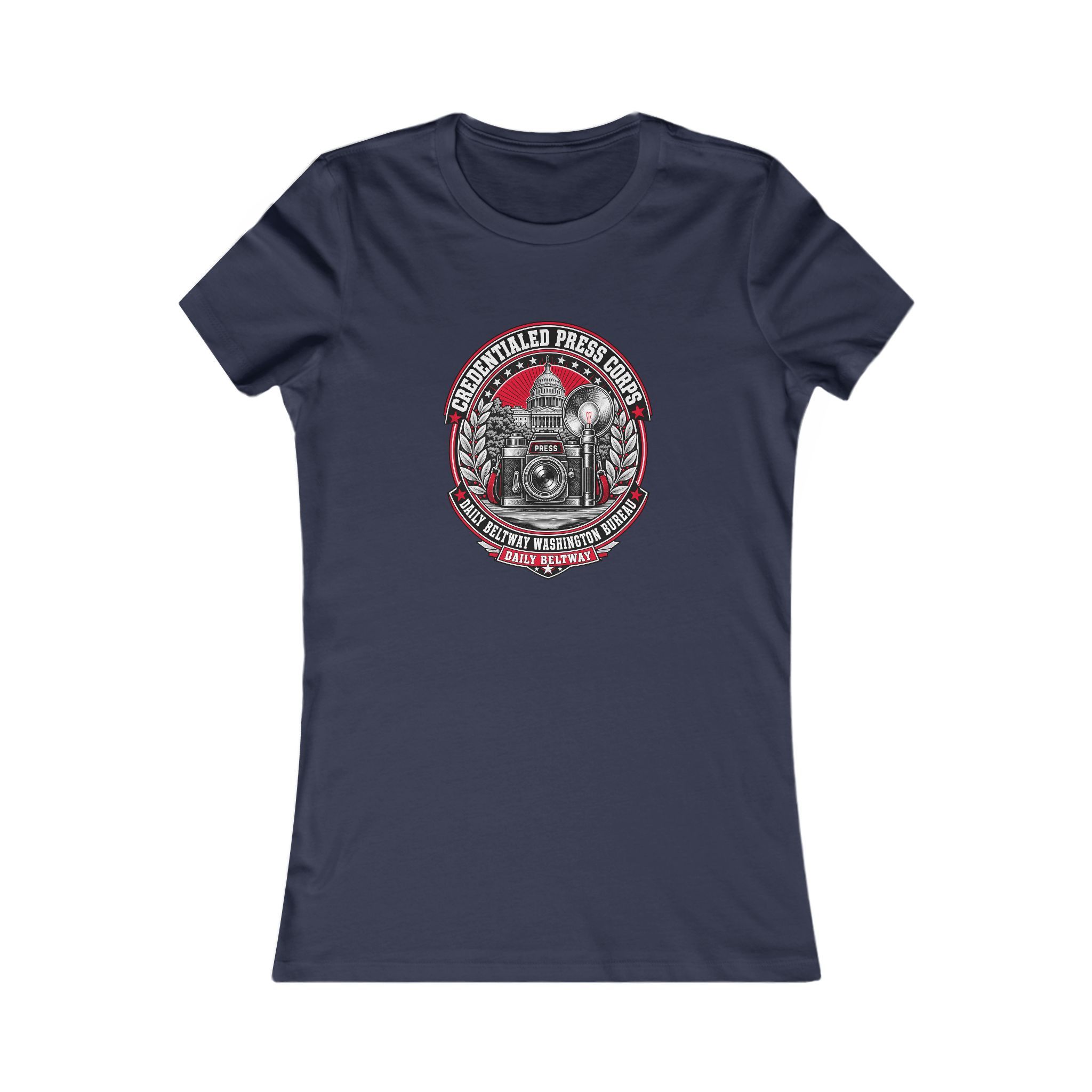 Credentialed Press Corps Women's Tee — Daily Beltway - Image 17