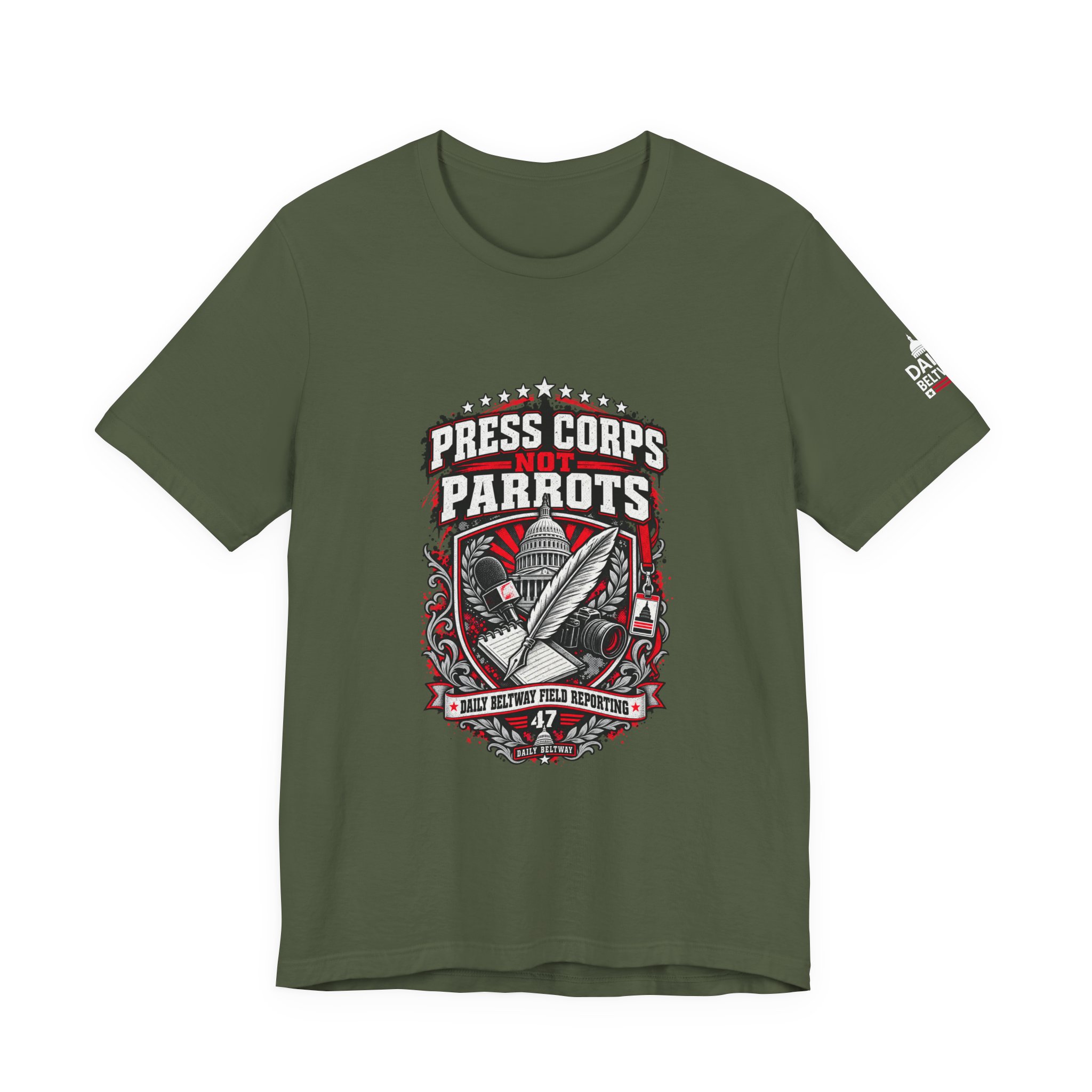 Press Corps Not Parrots T-Shirt — Daily Beltway - Image 13
