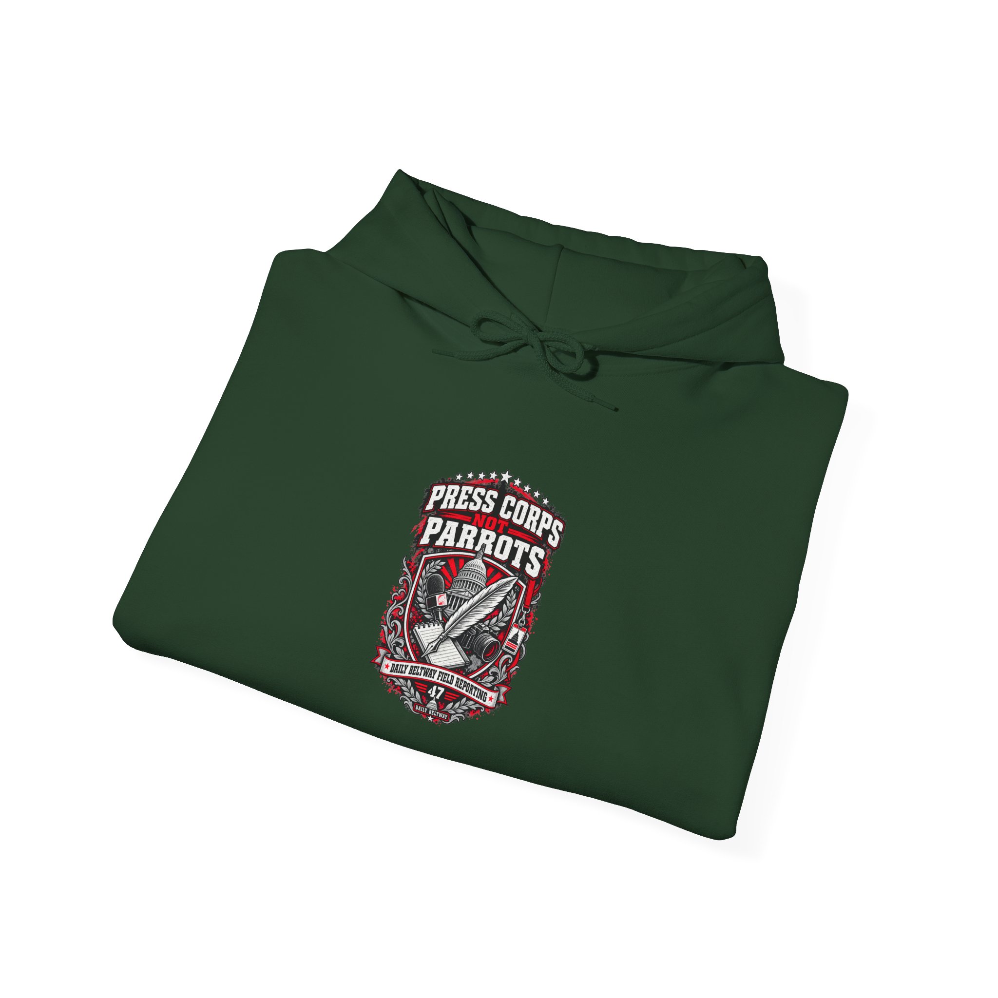 Press Corps Not Parrots Hoodie — Daily Beltway - Image 16