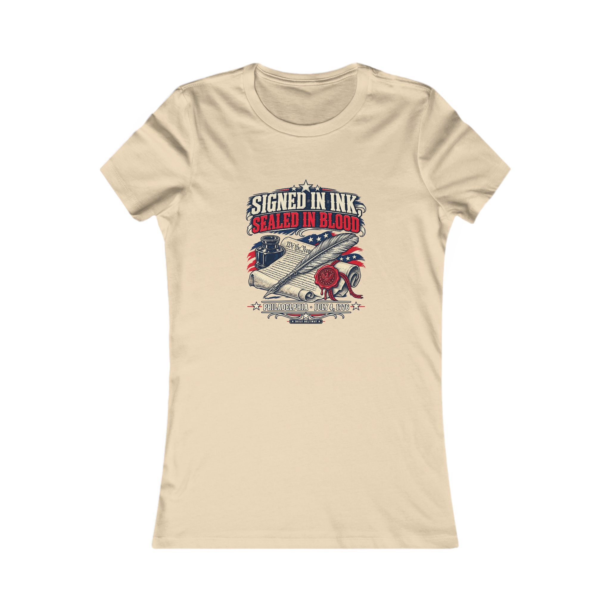 Signed In Ink Women's Tee — Daily Beltway - Image 5