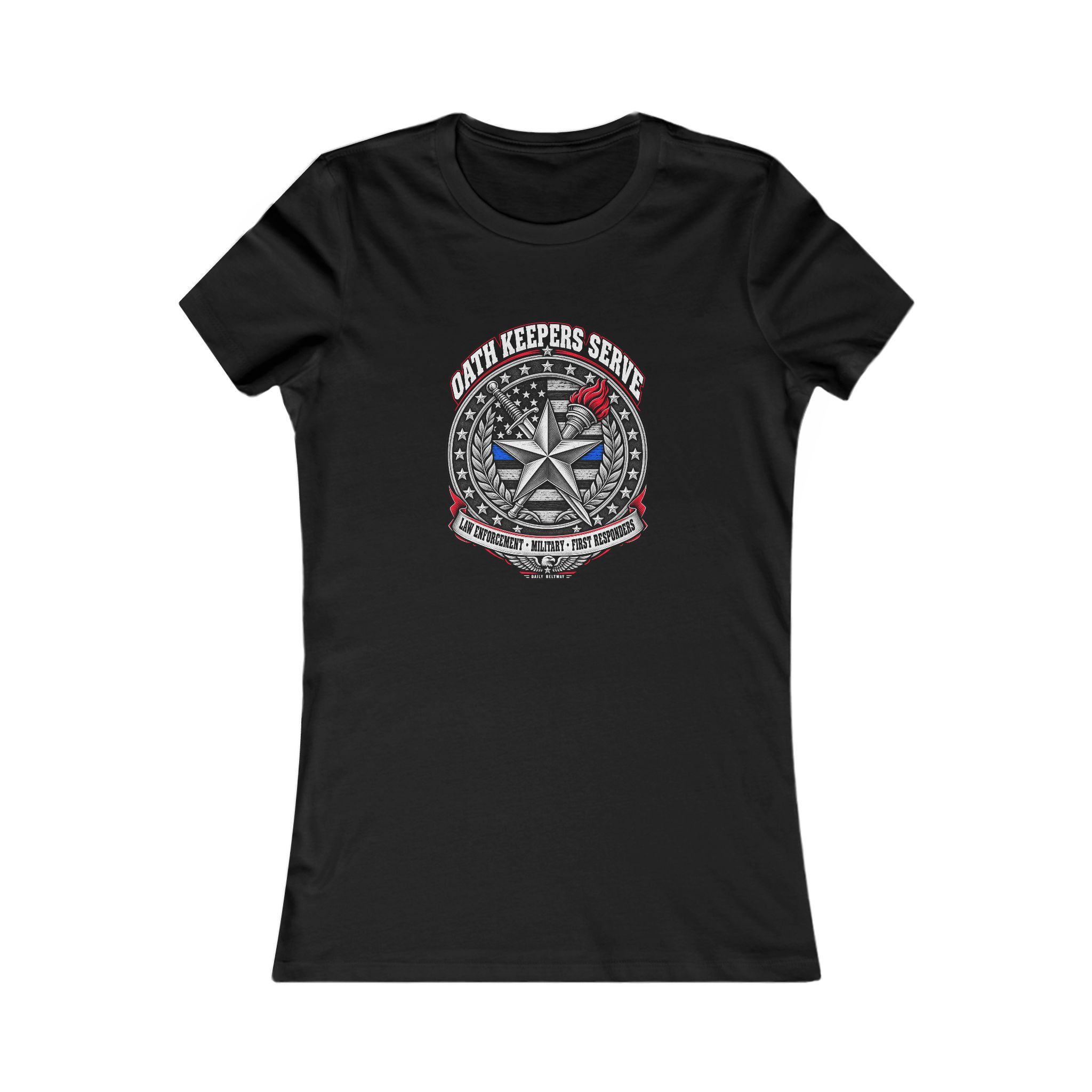 Oath Keepers Serve Women's Tee — Daily Beltway