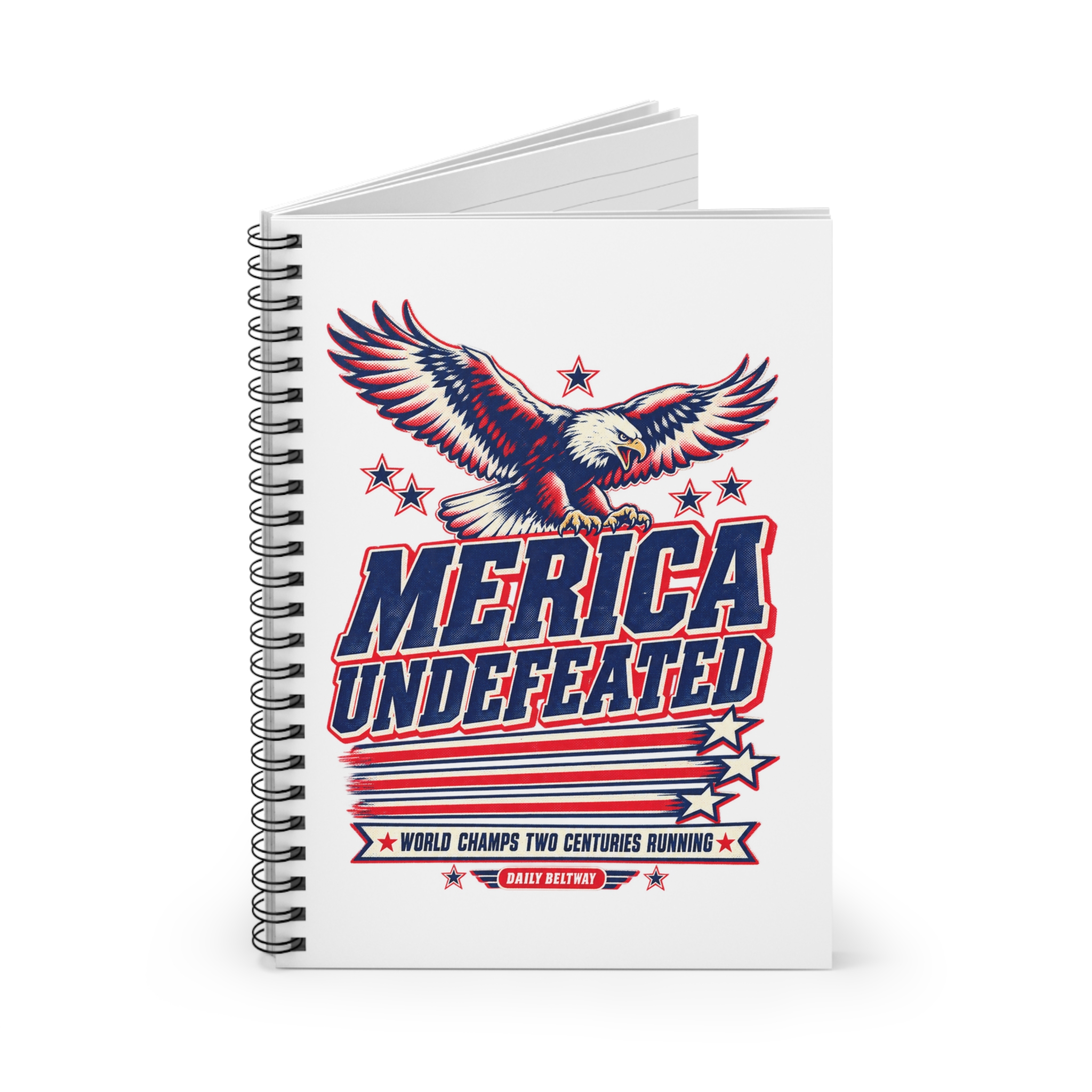 Merica Undefeated Spiral Notebook — Daily Beltway - Image 2