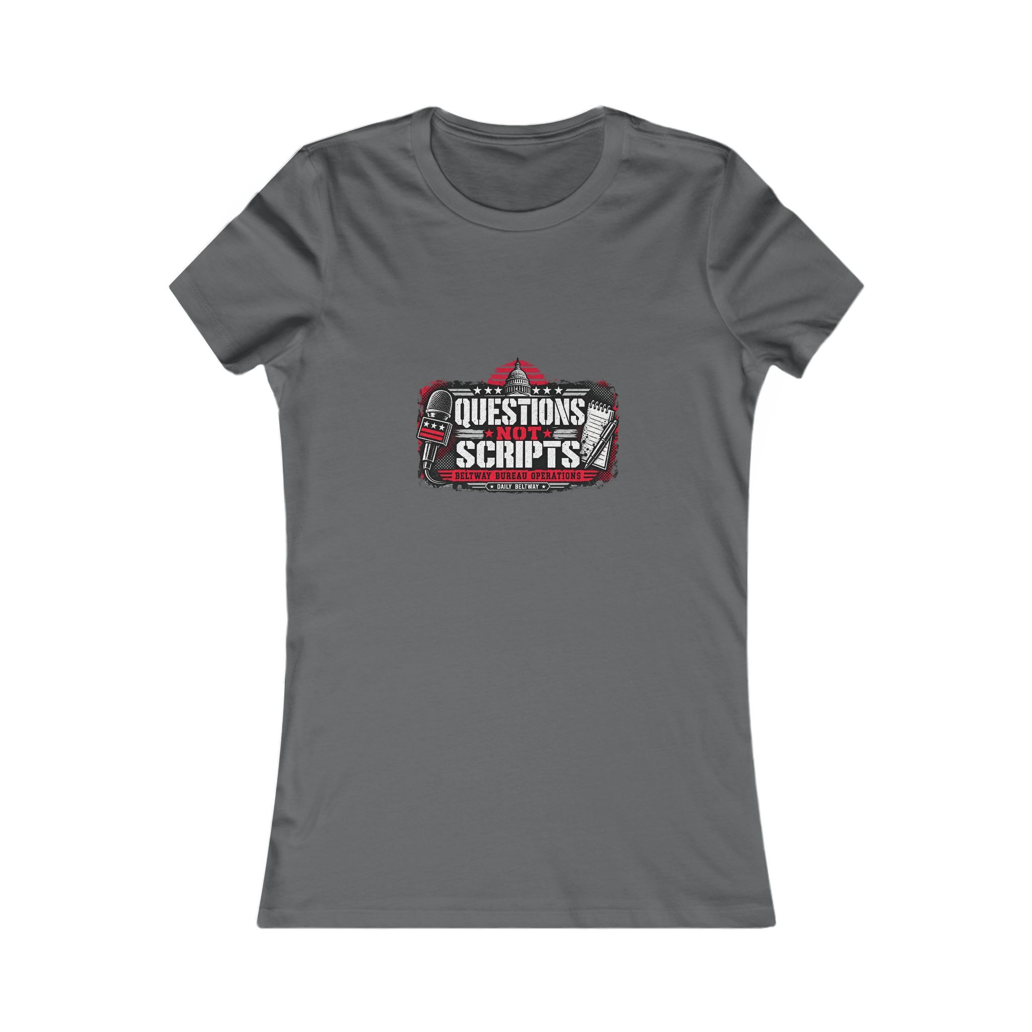 Questions Not Scripts Women's Tee — Daily Beltway - Image 9
