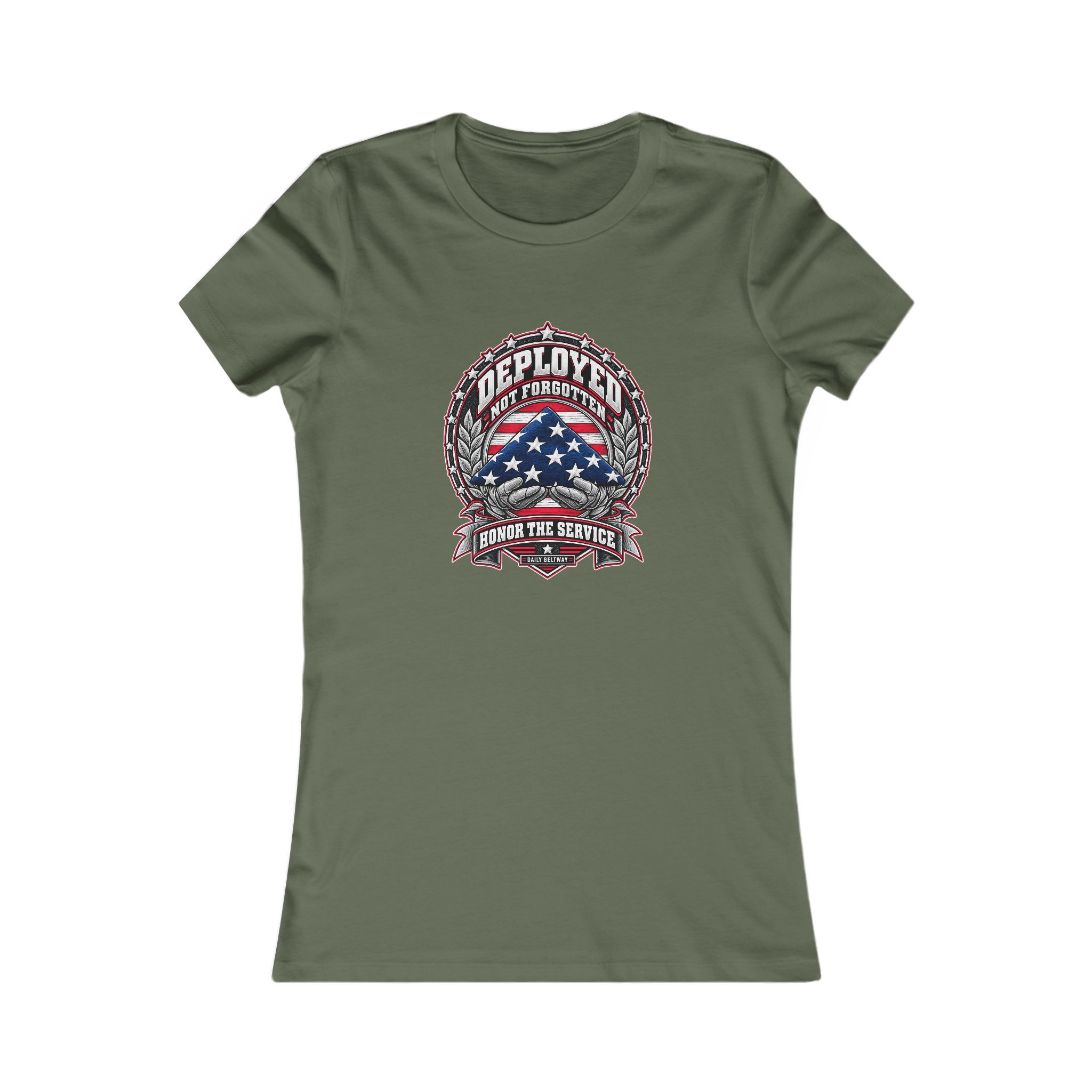 Deployed Not Forgotten Women's Tee — Daily Beltway - Image 5