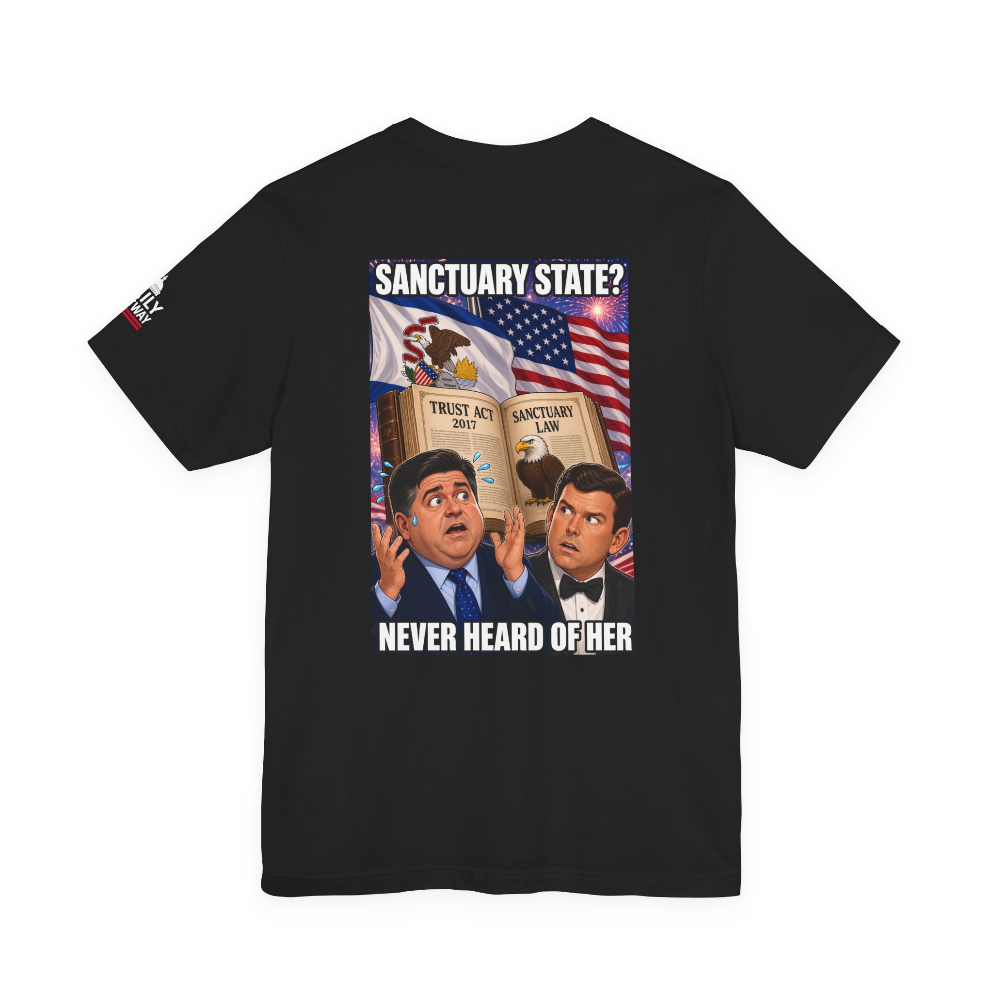 Pritzker's Denial T-Shirt — Daily Beltway - Image 2