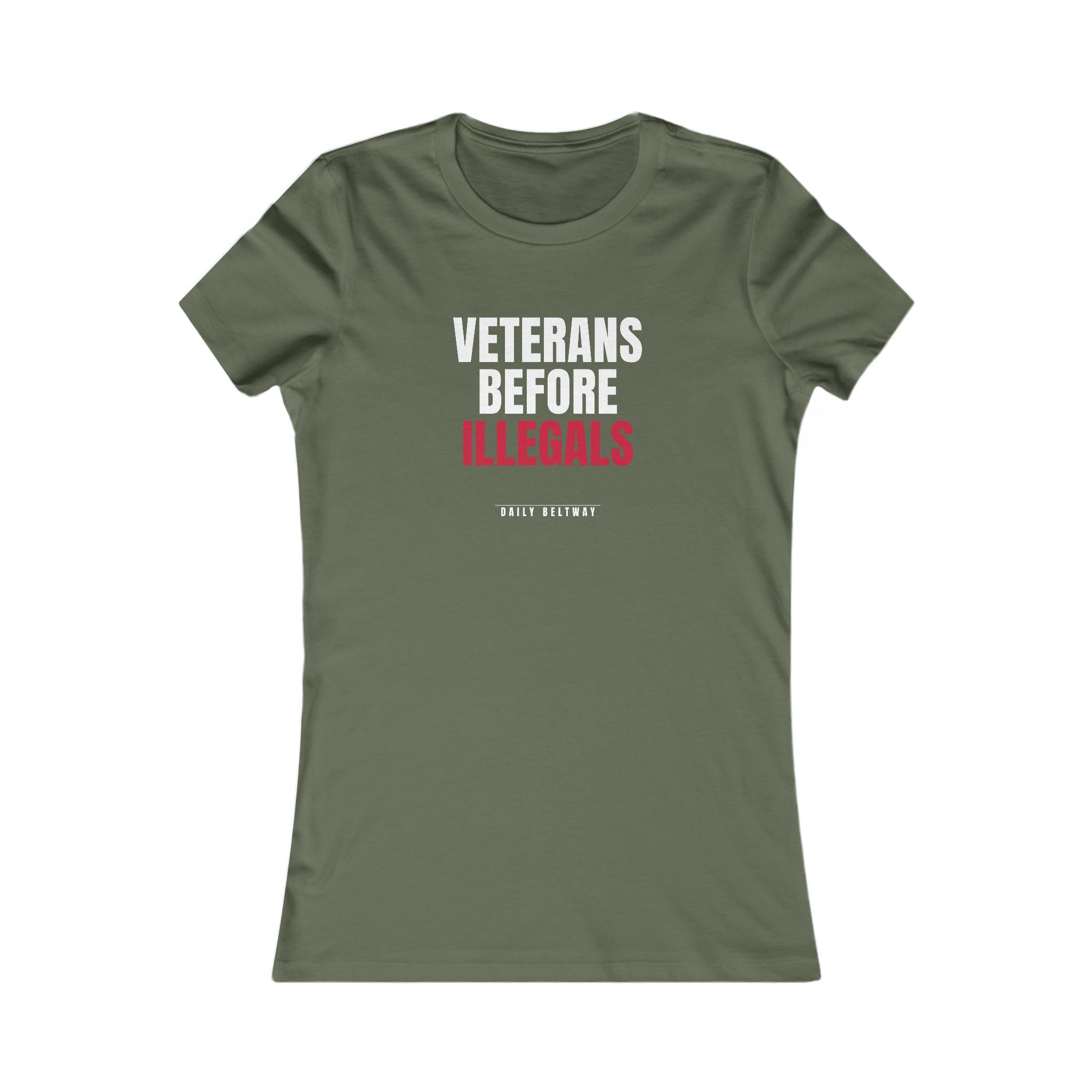 Veterans Before Illegals Women's Tee — Daily Beltway - Image 5