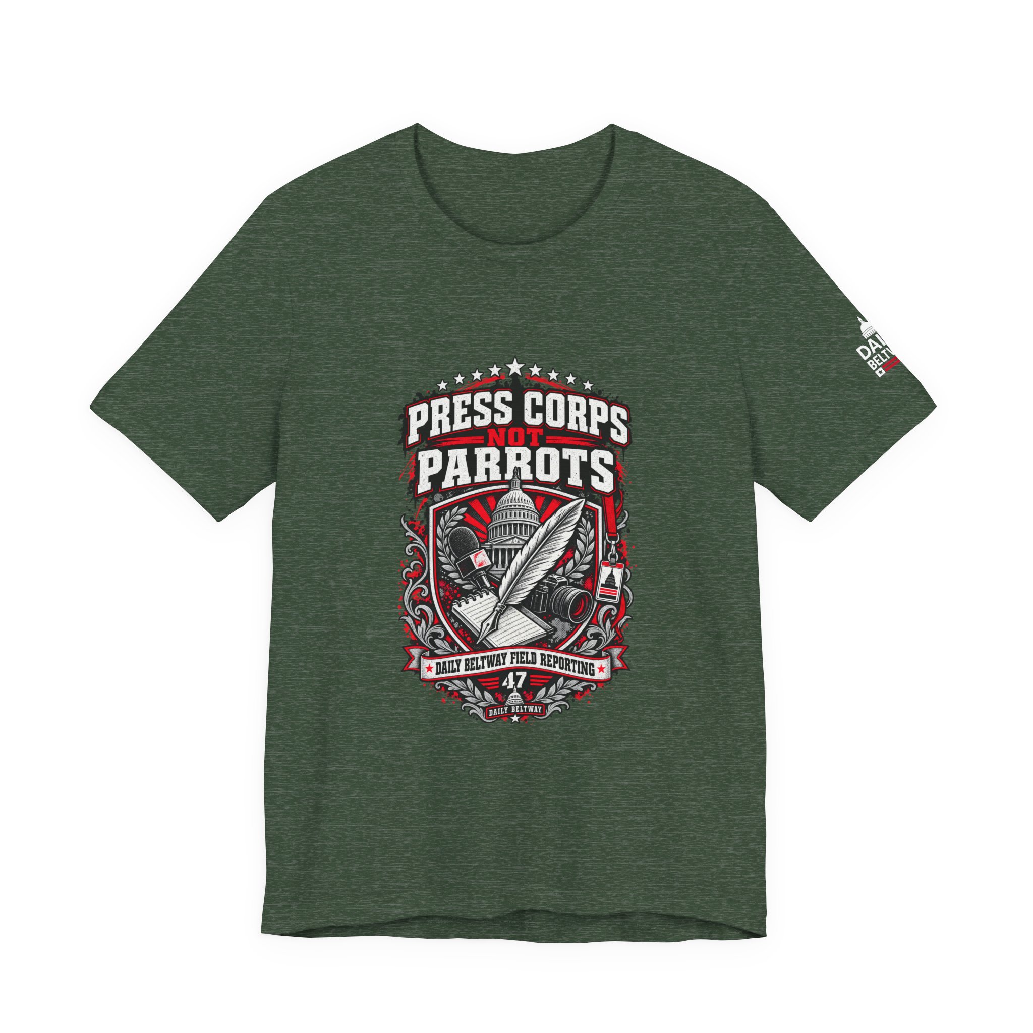 Press Corps Not Parrots T-Shirt — Daily Beltway - Image 17
