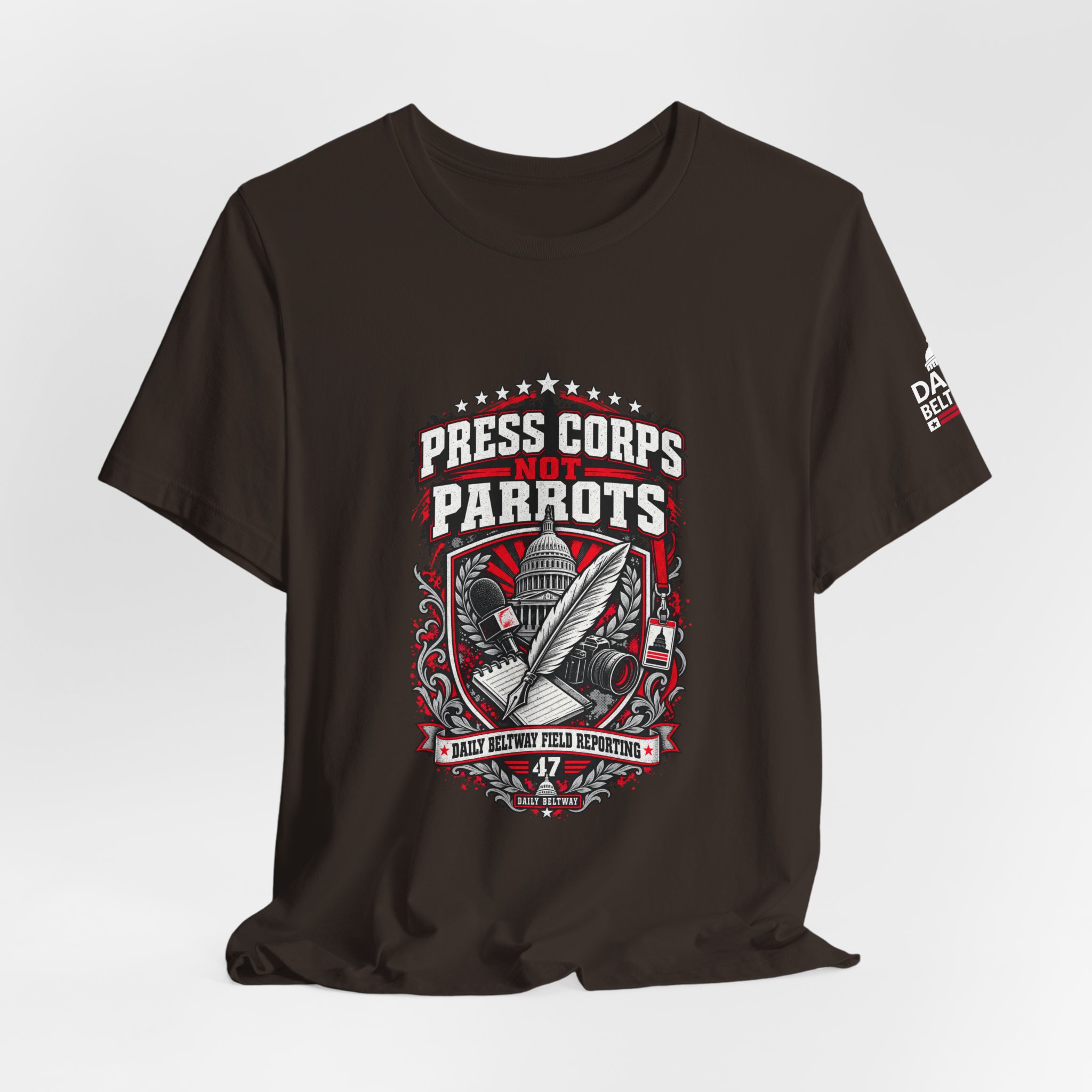 Press Corps Not Parrots T-Shirt — Daily Beltway - Image 4