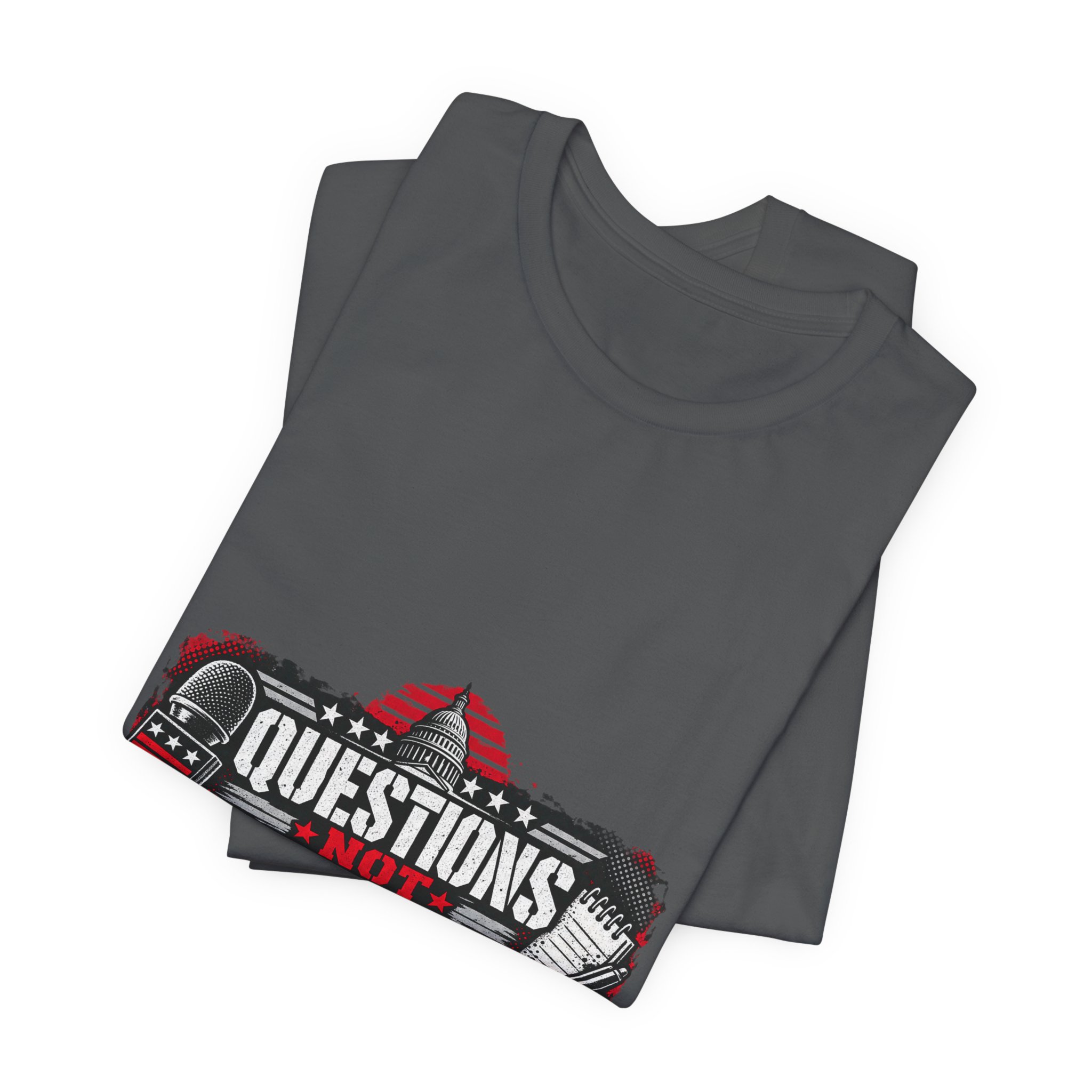 Questions Not Scripts T-Shirt — Daily Beltway - Image 23